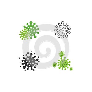 Bacterial virus icon