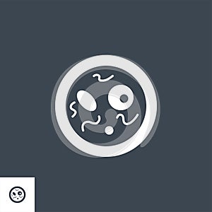 Bacteriology related vector glyph icon. photo