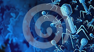 Bacteriophage and Phage Virus background