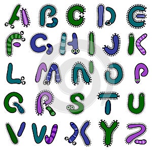 Bacterium alphabet
