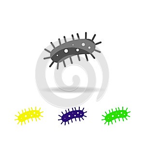 bacterium color icon. Element of virus color icon. Premium quality graphic design color icon. Signs and symbols collection color i