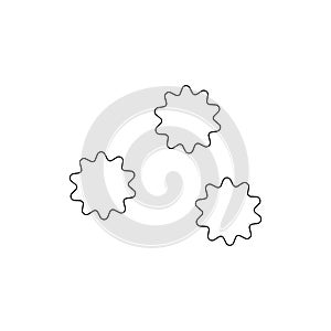 bacterium outline icon. Element of virus icon. Premium quality graphic design icon. Signs and symbols collection icon for websites