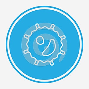 Bactery vector icon sign symbol