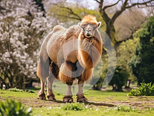 Bactrian Camel Or Camelus Bactrianus
