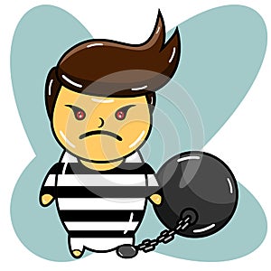 Bad boy Prison Ball Chained