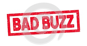 Bad Buzz red ink stamp photo