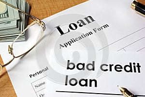 Bad credit loan.