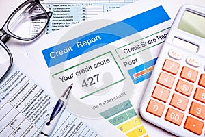 Bad credit report free and loan check score debt form document