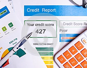 Bad credit report free and loan check score debt form document