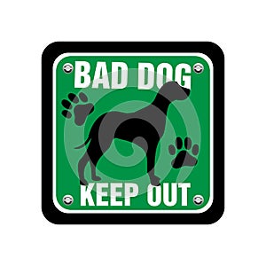 Bad dog plate