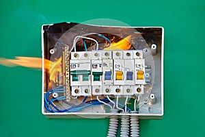 Bad electric switchboard caused fire in apartment