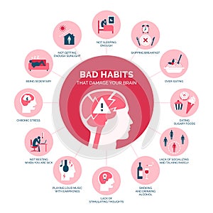 Bad habits that damage your brain