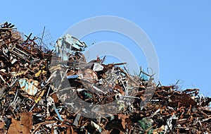 BAD IRON PILE FOR RECYCLING