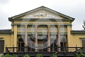 BAD ISCHL, AUSTRIA - Jul 27, 2010: Exterior view of Kaiservilla in Bad Ischl, Upper Austria