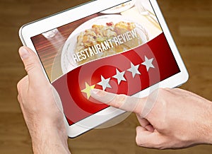 Bad restaurant review. Disappointed and dissatisfied customer photo