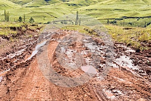 Bad section of the Pot River Pass near Elands Height