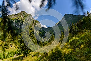 Bad Valley Valea Rea, the starting point of the trek leading to the Moldoveanu Peak