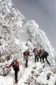 Bad weather for climbing