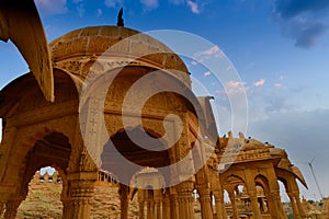 Bada Bagh or Barabagh, means Big Garden, is a garden complex in Jaisalmer, Rajasthan, India, for Royal cenotaphs, or chhatris, of