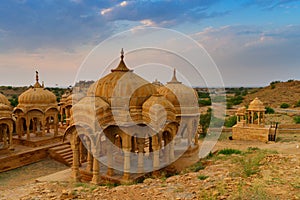 Bada Bagh or Barabagh, means Big Garden, is a garden complex in Jaisalmer, Rajasthan, India, for Royal cenotaphs, or chhatris, of