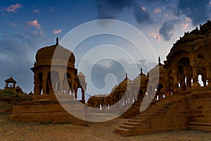 Bada Bagh or Barabagh, means Big Garden, is a garden complex in Jaisalmer, Rajasthan, India, for Royal cenotaphs, or chhatris, of