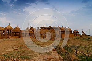 Bada Bagh or Barabagh, means Big Garden, is a garden complex in Jaisalmer, Rajasthan, India, for Royal cenotaphs, or chhatris, of