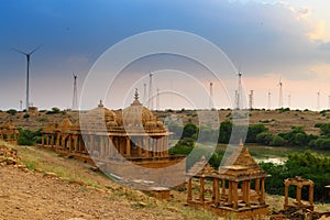 Bada Bagh or Barabagh, means Big Garden, is a garden complex in Jaisalmer, Rajasthan, India, for Royal cenotaphs, or chhatris, of