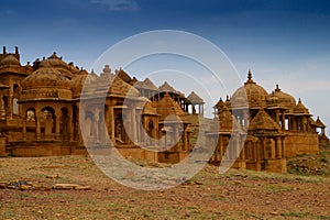 Bada Bagh or Barabagh, means Big Garden, is a garden complex in Jaisalmer, Rajasthan, India, for Royal cenotaphs, or chhatris, of