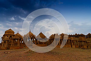 Bada Bagh or Barabagh, means Big Garden, is a garden complex in Jaisalmer, Rajasthan, India, for Royal cenotaphs, or chhatris, of