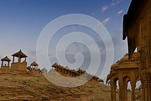 Bada Bagh or Barabagh, means Big Garden, is a garden complex in Jaisalmer, Rajasthan, India, for Royal cenotaphs, or chhatris, of