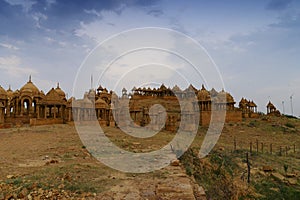 Bada Bagh or Barabagh, means Big Garden,is a garden complex in Jaisalmer, Rajasthan, India, for Royal cenotaphs, or chhatris, of