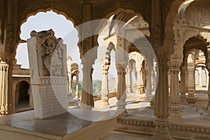 Bada Bagh Cenotaphs: graves in Rajasthan desert photo
