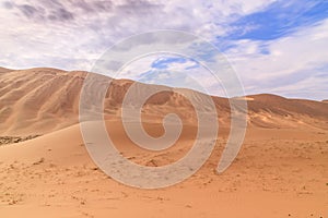 Badain Jaran Desert with sand dunes