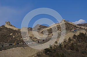Badaling Great Wall in Yanqing County Beijing China built in 1504 during the Ming Dynasty 1015 metres above sea level photo