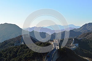 Badaling section of the Great Wall of China near Beijing