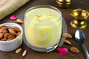 Badam milk drink photo