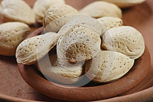 Badam shell or Almonds photo