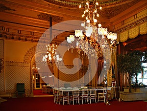 Baden-Baden. Magnificent hall of the casino.