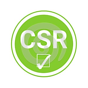 Badge CSR certified symbol