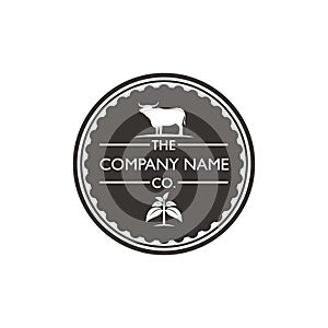 Badge logo for farm and farmer