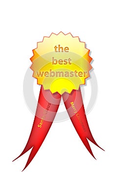 Badge to webmaster from santa photo