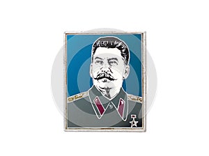 Badge of ussr with stalin