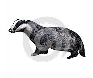 The badger Meles meles