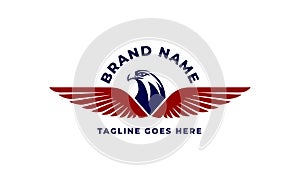 Badges American Eagle Head Logo