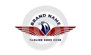 Badges American Eagle Head Logo photo