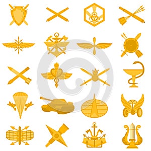 Badges of arms of the Russian Army