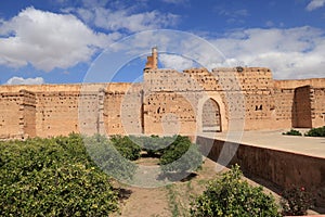 Badi Palace in Marrakech, Morocco