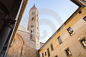 Badia Fiorentina abbey and church in Florence, Italy