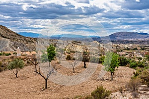 The Badlands of Abanilla and Mahoya near Murcia in Spain photo