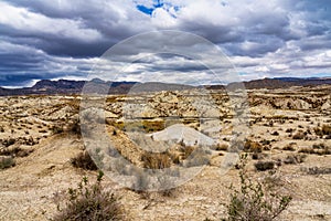 The Badlands of Abanilla and Mahoya near Murcia in Spain photo